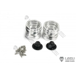 metal trailer rear wheels bearing adaptor a pair w/ rubber tyre for 1/14 Tamiya w-2057