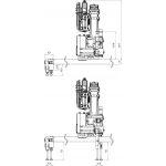 LESU 1/14 RC Model Parts Hydraulic Truck Crane W/ Control Valve gear Pump for Dumper V2