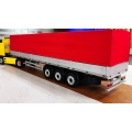  JX Man F2000 truck OP parts Lorry cloth cover with metal frame for 3 axle trailer