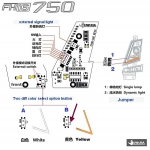 2022 head light set fot tamiya 1/14 RC volvo FH16 750 truck Tractor