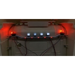 roof bar led set for tamiya 1/14 Scania two signal rotating light 