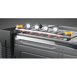 roof bar led set for tamiya 1/14 volvo  man  scania  two signal rotating light 
