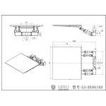 welding 1/14 wtbcar Lesu  tail lift tripping plate with 4 cylinders