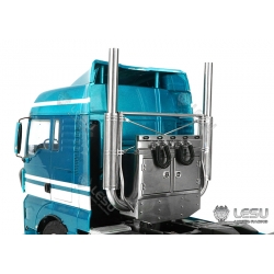 metal made rc 1/14 fit tamiya semi truck trailer exhaust scania man actros 