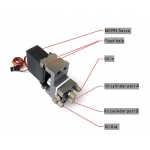 hydraulic 1/14 metal hydraulic control single servo for DIY Dump truck