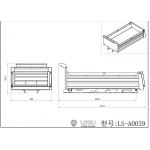 metal  Dump truck body tray Duratray for US 1/14 tamiya 6x6 DIY