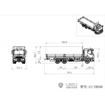 Lesu 1/14 RC truck lorry 6x4 with Volvo plastic body kit 