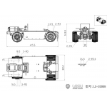 metal version chassis 4x4 1/14 RC tractor by LESU 