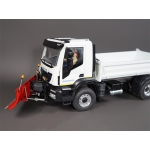 hydraulic Snowplow set truck parts for Tamiya 1/14 RC Scania MAN 3348 snow plow Grey