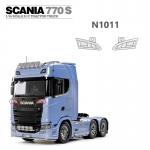 Tamiya 1/14 RC truck Trailer front grill LED light set a pair for Scania 770 