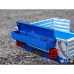 Lesu 1/14 painted version 3 axles trailer w/ hydraulic action model