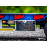 Lesu 1/14 unpainted version 3 axles trailer w/ hydraulic action model kit unbuilt 