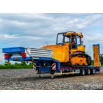 Lesu 1/14 unpainted version 3 axles trailer w/ hydraulic action model kit unbuilt 