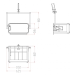 Tamiya 1/14 RC truck Trailer metal with 3D print Lift Cage set