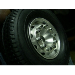 1/14 rc car truck 25 x 47mm 1 pair wide CNC wheels for Tamiya Man Scania #3