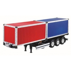 1/14 Scale 40ft container trailer plus 2 x 20ft container for Tamiya Tractor Truck