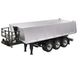 Metal Dump Truck 3-Axle semi Trailer for 1/14 scania man benz actros etc 