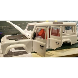 1/10 RC car D110 land rover hard plastic body set  original factory kit 