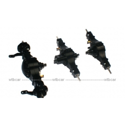 1/14 rc car truck parts for Tamiya 6x6  all Metal steering Axle #1 + #3 + #4  w/ diff lock***