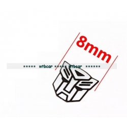8mm width transformers logo metal decal for 1/10 1/14 RC car *