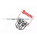 8mm width transformers logo metal decal for 1/10 1/14 RC car *