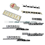 Complete set metal decal for RC4WD or Tamiya 1/10 Gelande II Cruiser / FJ40 RC car