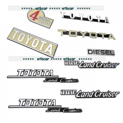 Complete set metal decal for RC4WD or Tamiya 1/10 Gelande II Cruiser / FJ40 RC car
