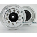 1/14 CNC metal alloy BLACK  REAR wheels for tamiya 1/14 trailer *