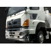 Chrome silver plastic front bumper for 1/14 Hino 700 truck body
