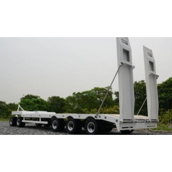 Heavy steel Lesu metal  lower semi low bed trailer flat bed set for 1/14 truck*