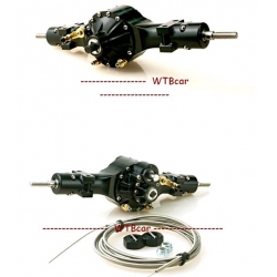 1/14 rc car truck parts for Tamiya 3363 R620  Rear Axle #3 +#4 V3 w/ diff lock smaller case