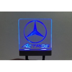 Led decoration transparent logo light effect for tamiya 1/14 mercedes benz Actros 3363*