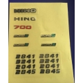 1/14 decal sticker for Hino 700 #2 