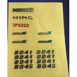 1/14 decal sticker for Hino 700 #2 