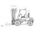 hydraulic 1/14 metal Forklift Car with hydraulic system + ESC + sound light units SET