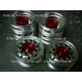 1/14 rc car truck Aluminum 7075 FRONT wheels SET w/o tire for Tamiya actros 1851 RED 1/14 rc car truck Aluminum 7075 FRONT wheels SET w/o tire for Tamiya actros 1851 RED