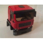  1/14 Man TGA construction truck RED painted body set  fit tamiya chassis *