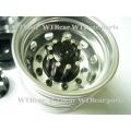 1/14 RC car option CNC BLACK metal Rear wheels for one axle *