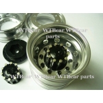 1/14 RC car option CNC BLACK metal Rear wheels for one axle *