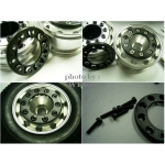 1/14 RC car option Front wheels nut cover - steel for WTBcar wheel*