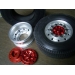 front wheels ( hex version) for tamiya 1/14 scania man actros etc with rubber tyre tire