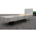 Lesu made CNC 1/14 DIY lorry truck trailer Flat trailer for tamiya scaleart