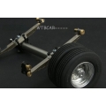 1/14 metal axle , wheels with rubber tyre tire SET for 1/14 truck Trailer