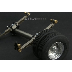 1/14 metal axle , wheels with rubber tyre tire SET for 1/14 truck Trailer