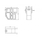 1/14 all metal truck urea tank set with tool box for Volvo FMX tamiya 