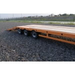 Heavy steel metal orange painted lower trailer flat bed set for 1/14 truck