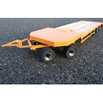 Heavy steel metal orange painted lower trailer flat bed set for 1/14 truck