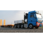 Heavy steel Lesu metal  lower semi low bed trailer flat bed set for 1/14 truck*