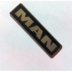 LOGO MAN TGX TGA  56325 metal plate 10x38x1mm for model use 