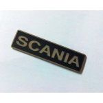 LOGO scania metal plate 10x38x1mm for model use 